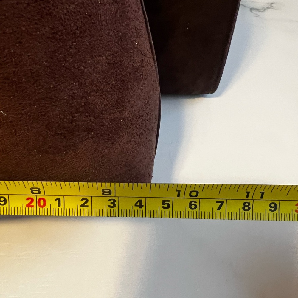 NWOT Matching Brown Suede Women’s Handbag Set - Two-Piece Shoulder & Tote - Picture 14 of 15